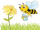 Пчела и цветок